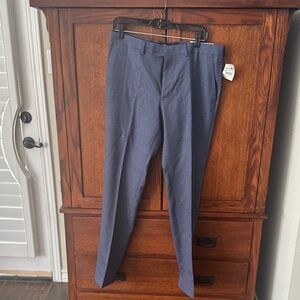 Classic Men's Dress Pants in Slate Blue